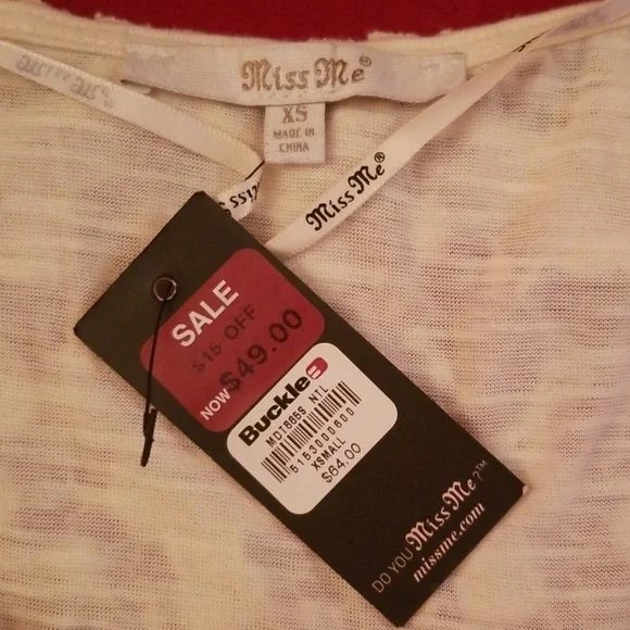 Miss Me Women's Lace Overlay Top - Picture 3 of 6